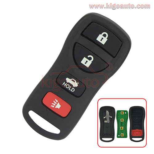 2 NEW Keyless Entry  Remote Shell Case 3 Btn Pad For 2005-2015 Nissan Xterra 