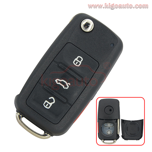 OEM VW Volkswagen 4 Button Keyless Entry Remote Key Transmitter Fob 5K0837202A 